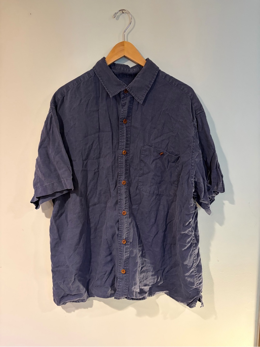 Orvis Navy Short-Sleeve Button-Down Shirt